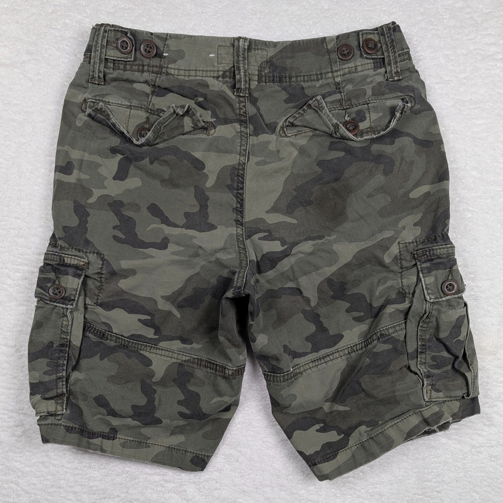 American‎ Eagle Cargo Shorts Mens 28 Green Camo Ne(x)t Level Flex Skater Grunge - Picture 7 of 7